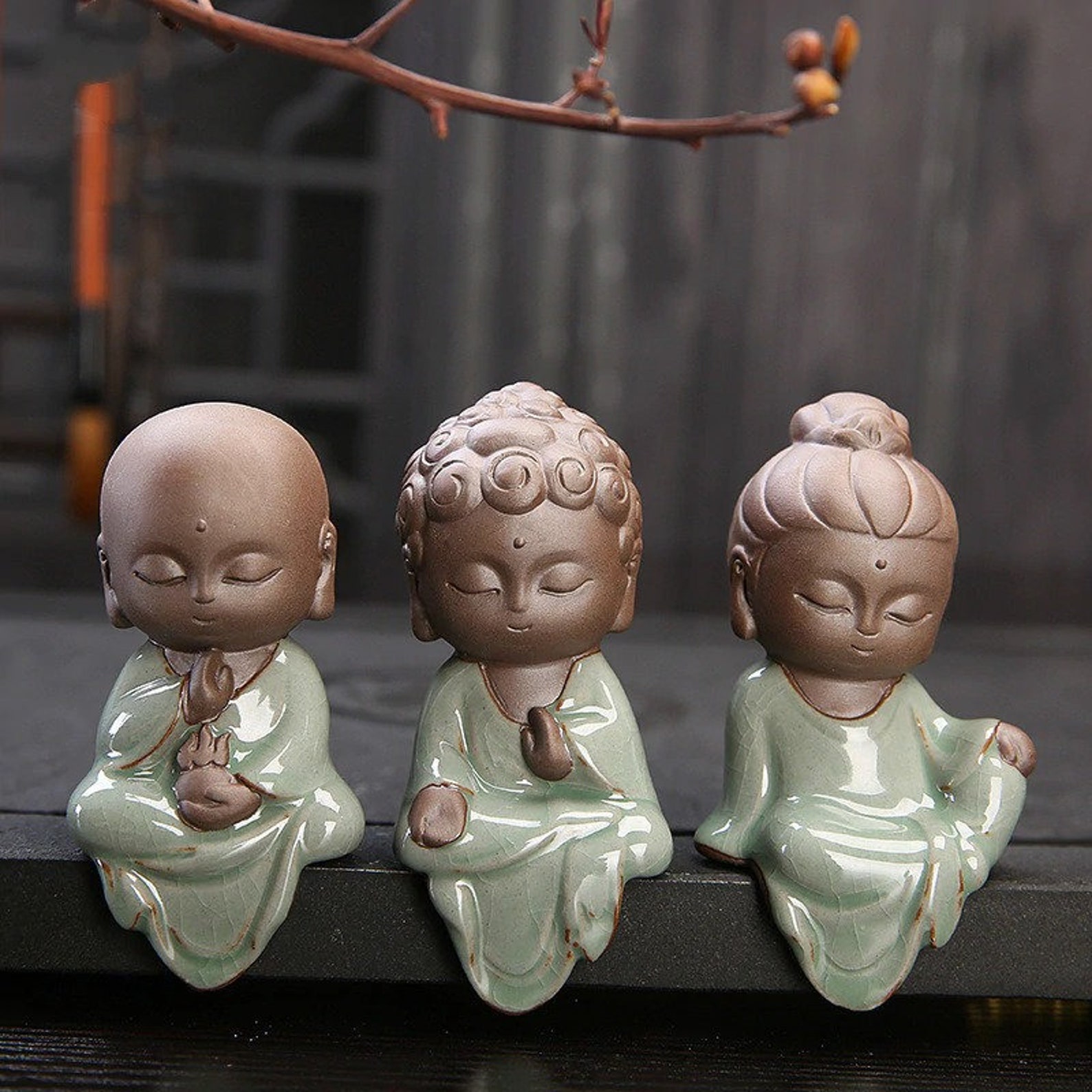 Creative Small Buddha Statues Buddhist Tathagata Cute Buddha Etsy