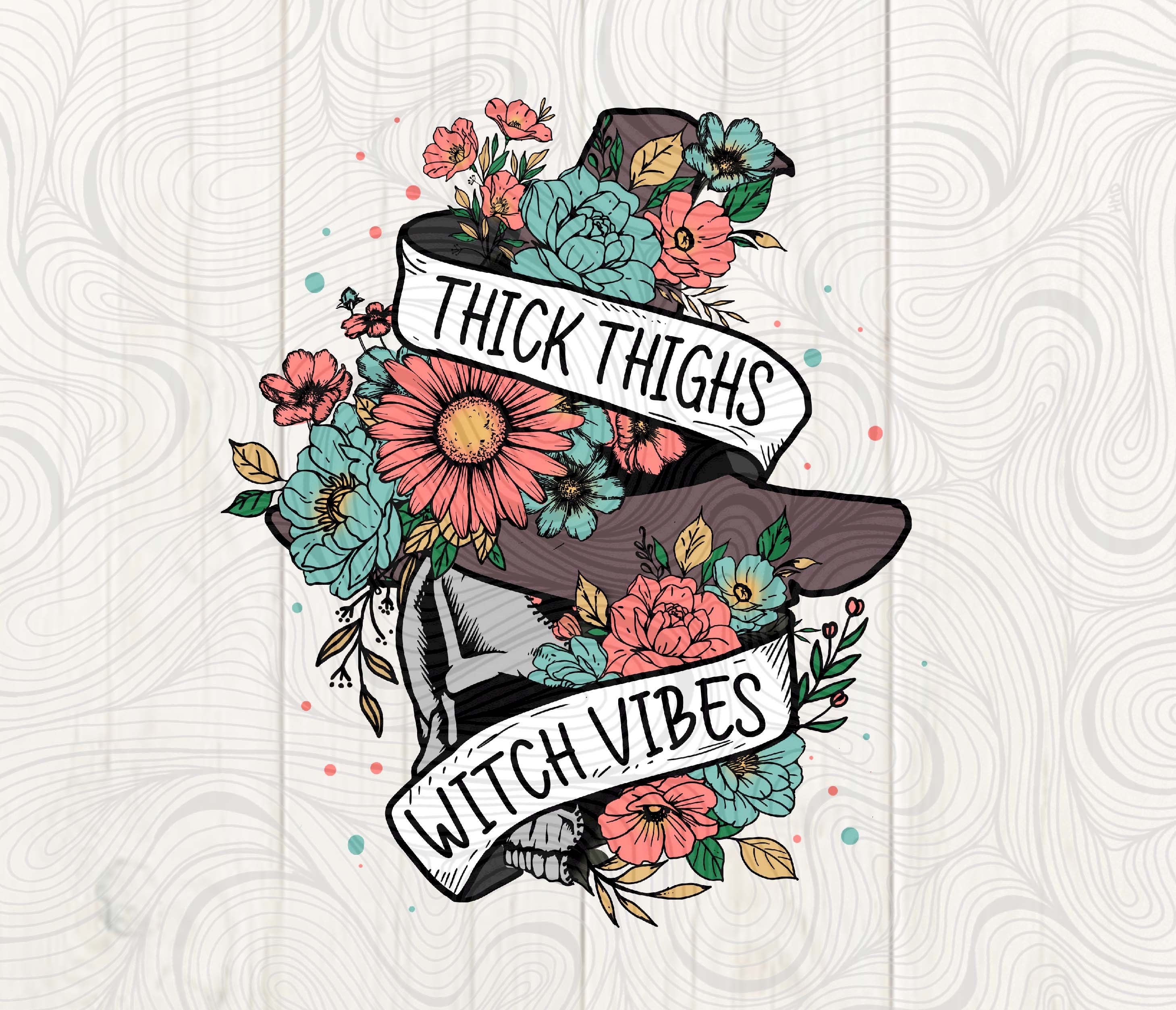 Thick Thighs Witch Vibes Halloween PNG - Etsy