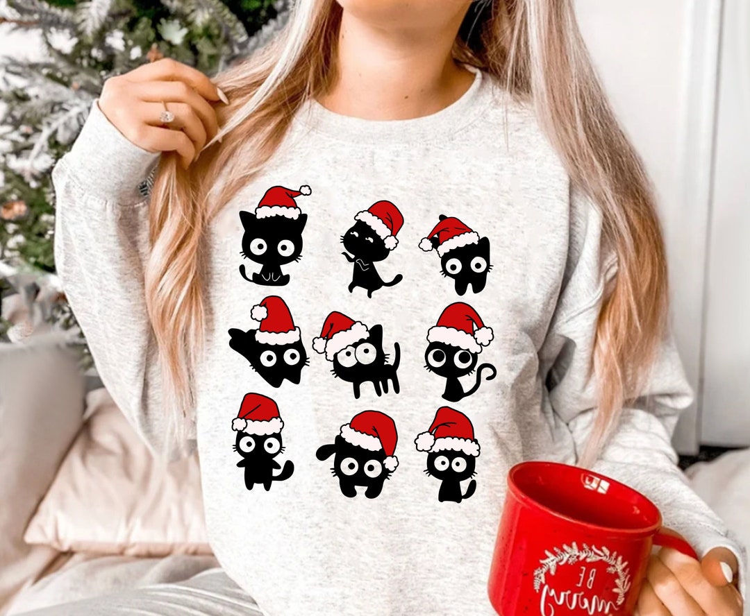 Meowy Catmas Png, Meowy Christmas PNG, Cat Christmas, Christmas Cat PNG