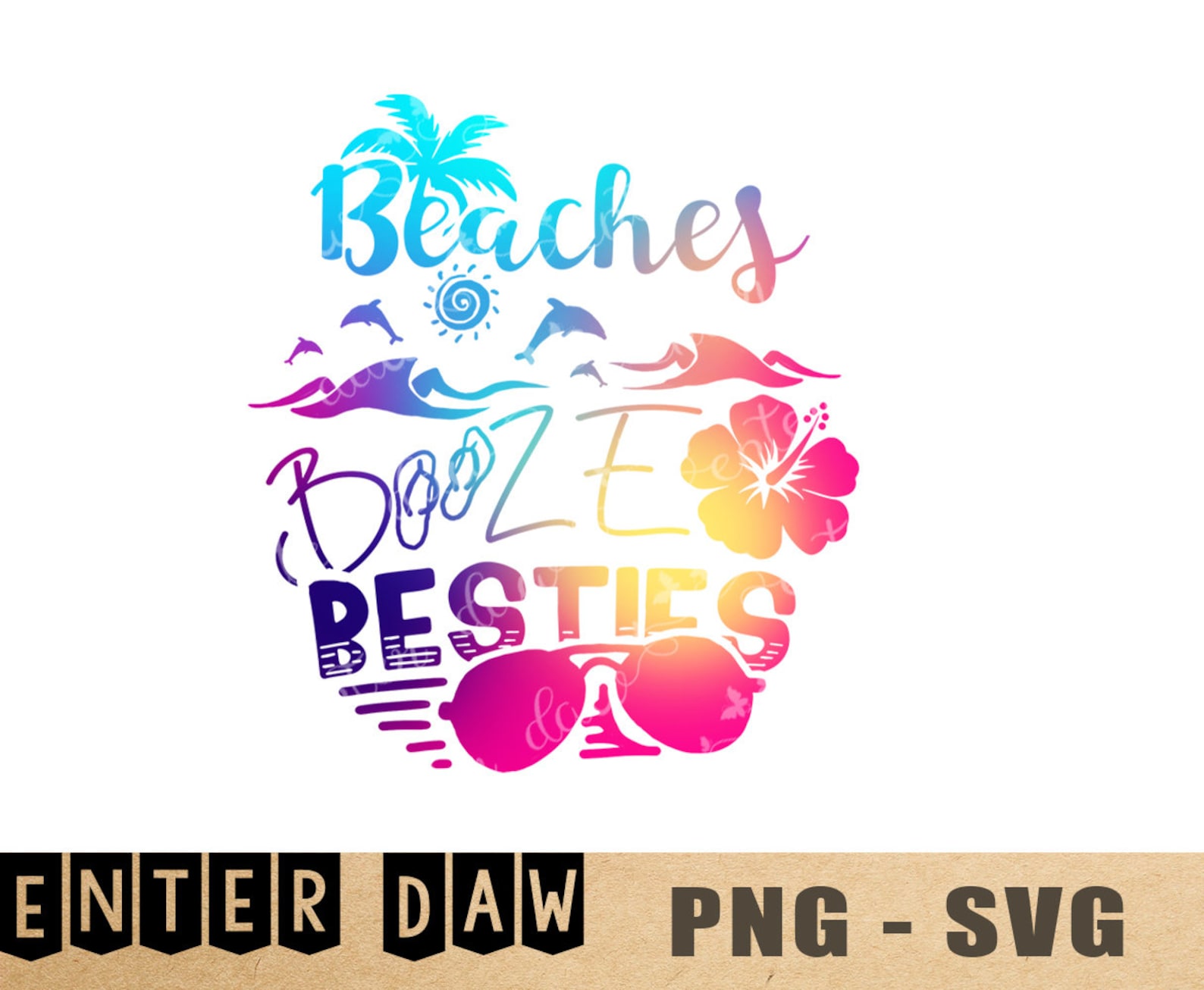 Beaches booze and besties svgbeach svg beaches booze and | Etsy