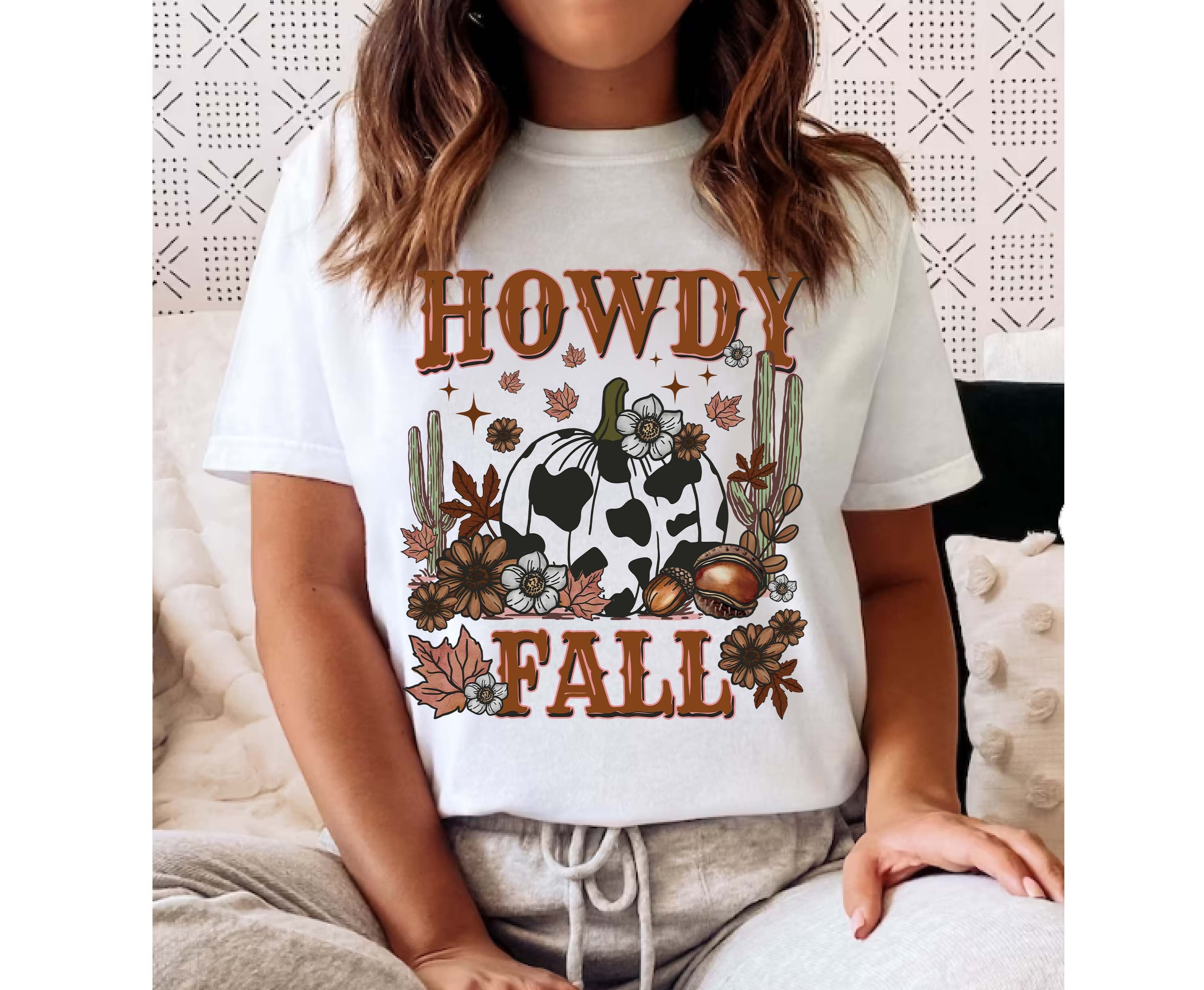 Howdy Fall Png Retro Fall Png Western Fall Png Western - Etsy