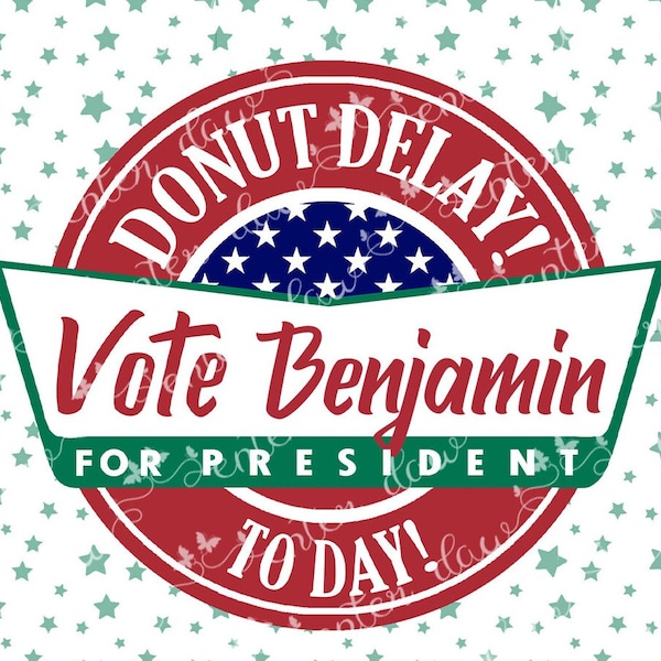 Election Campaign Poster 9 – Printable "Donut Delay! Vote Today!