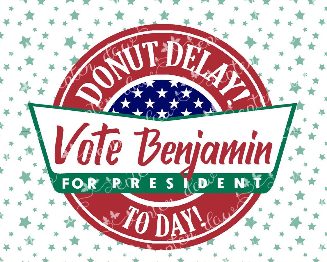 Election Campaign Poster 9 Printable donut Delay Vote - Etsy