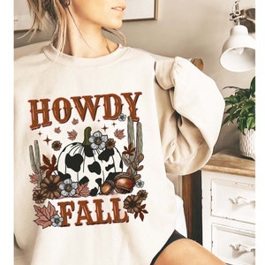 Howdy Fall Png Retro Fall Png Western Fall Png Western - Etsy