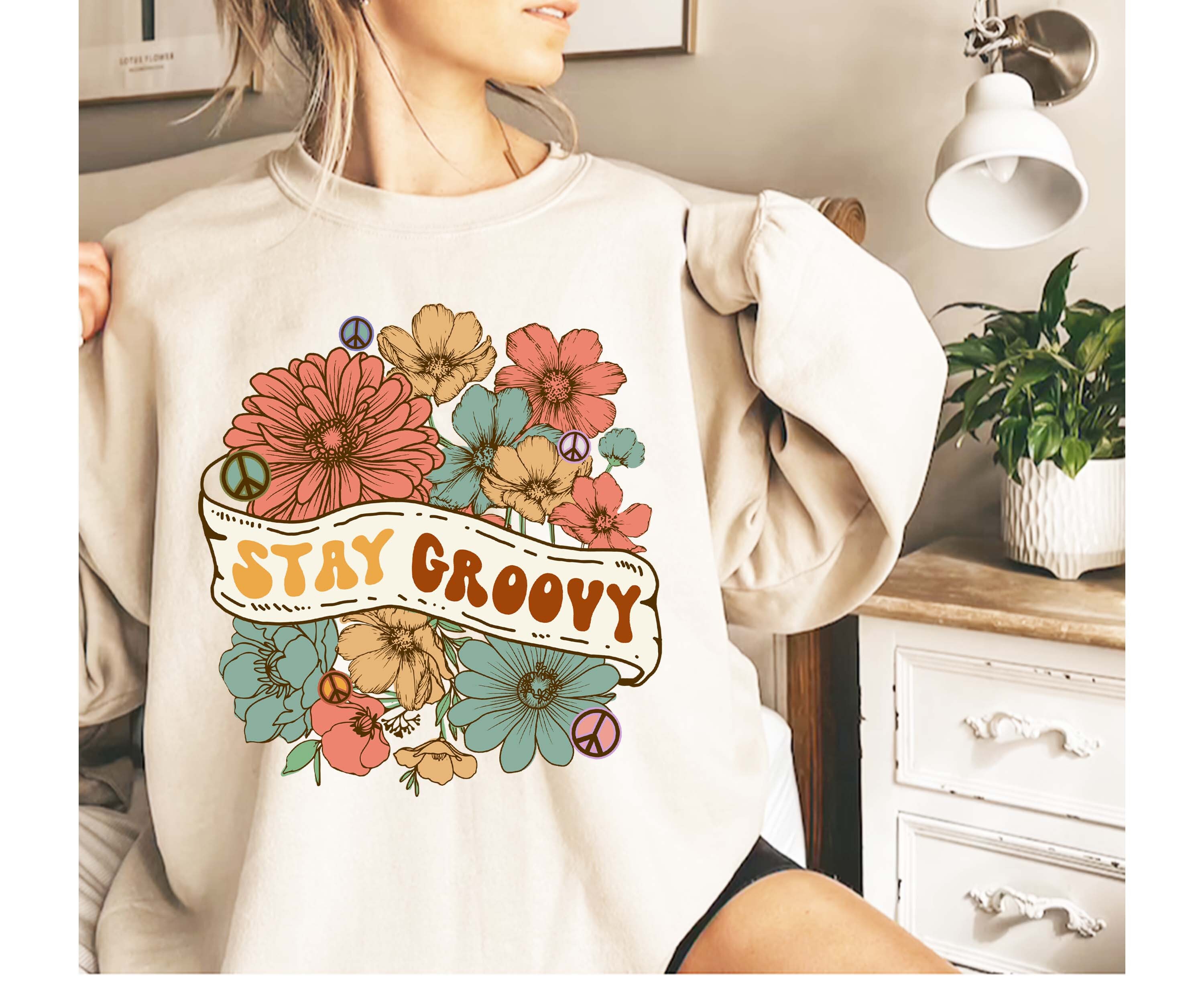 Retro Stay Groovy Png File Trendy Sublimation - Etsy