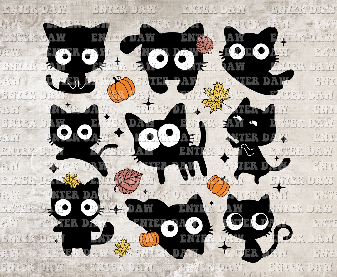 Black Cat Pumpkin Halloween PNG File, Pumpkin Cat Png, Halloween Black ...