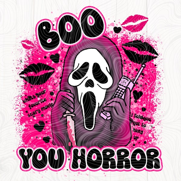 Halloweentown PNG, Scream Boo Horror Mean Girls Design, Scary Movie png