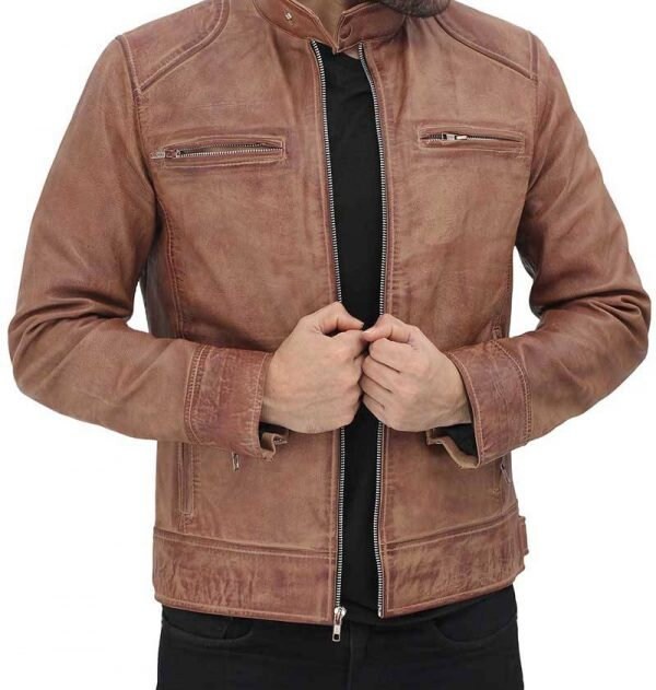 dodge leather jacket