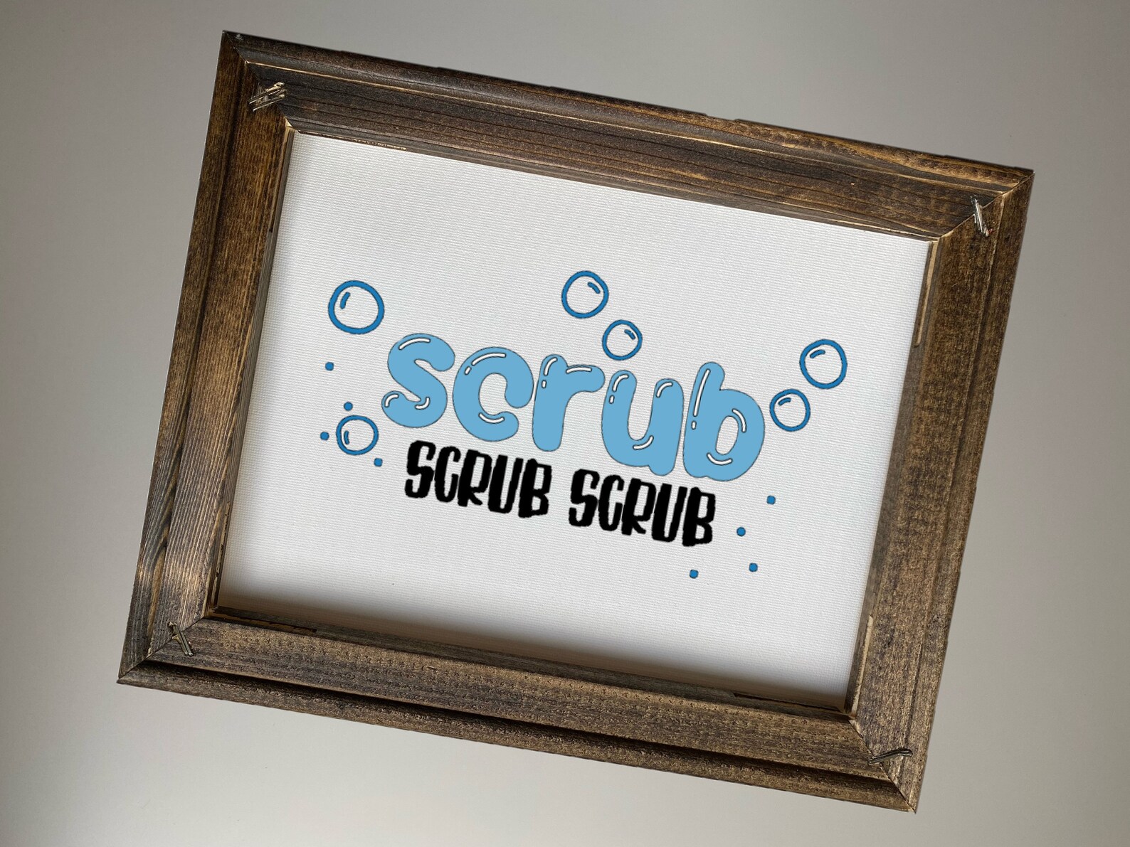 Scrub Scrub Scrub Bathroom Sign Funny Bathroom Sign Etsy