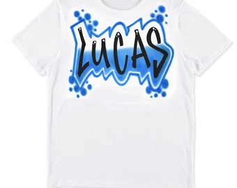 Airbrush Adults T-shirt 003 - Customise with your own name and favourite colours!