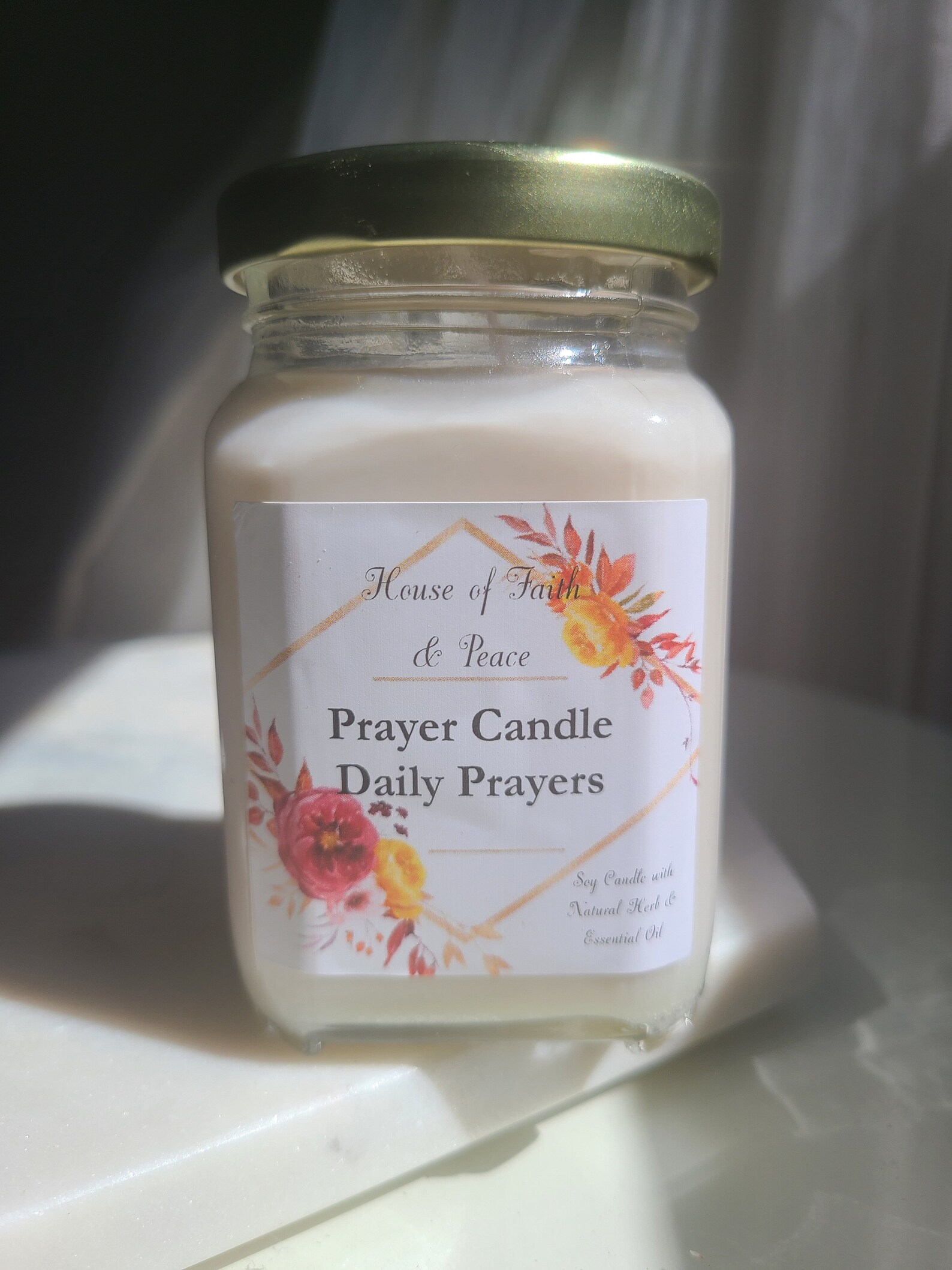 Daily Payers Candle Prayer Candle Christian Prayers Candle. Etsy