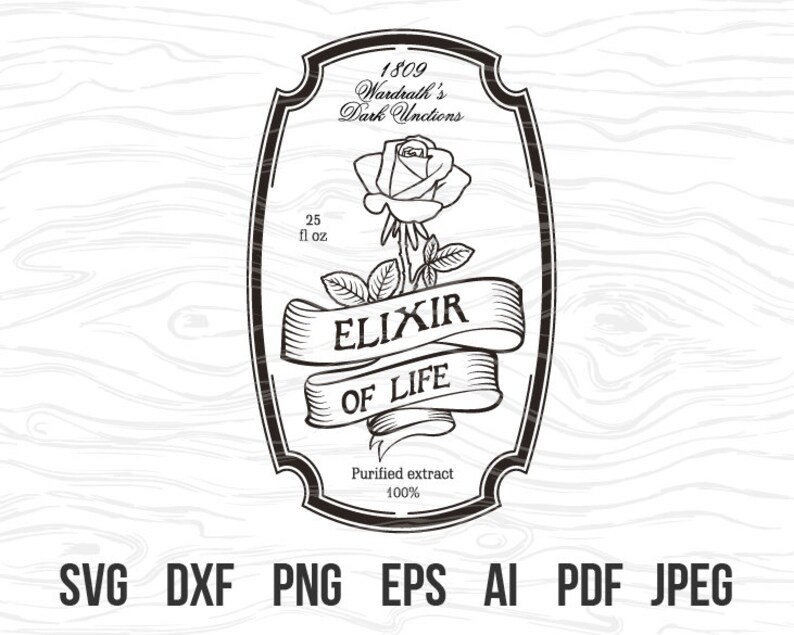 Download Elixir of life svg potion label svg Harry Potter potion | Etsy