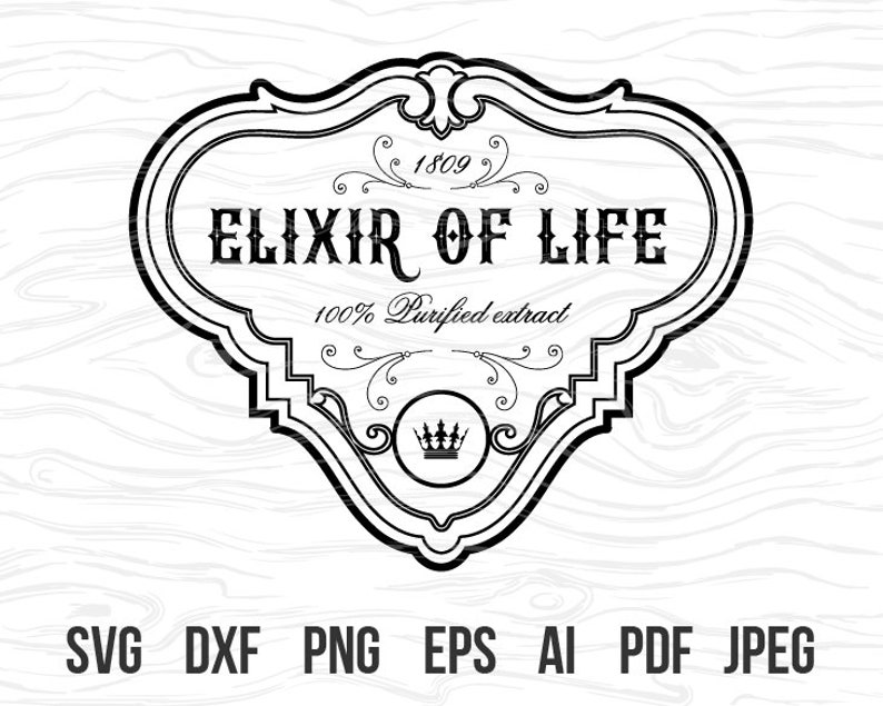 Download Elixir of life svg potion label svg Harry Potter potion | Etsy