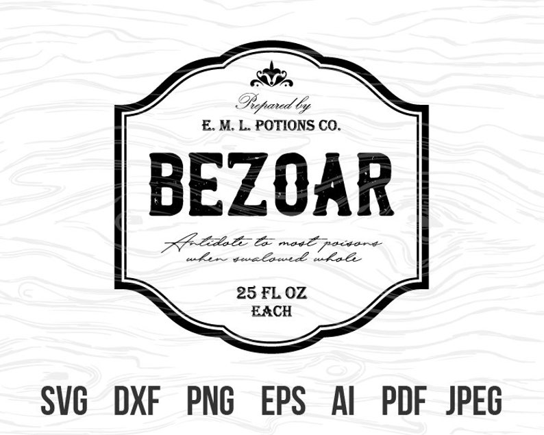 Download Bezoar svg potion label svg Harry Potter potion bezoar | Etsy