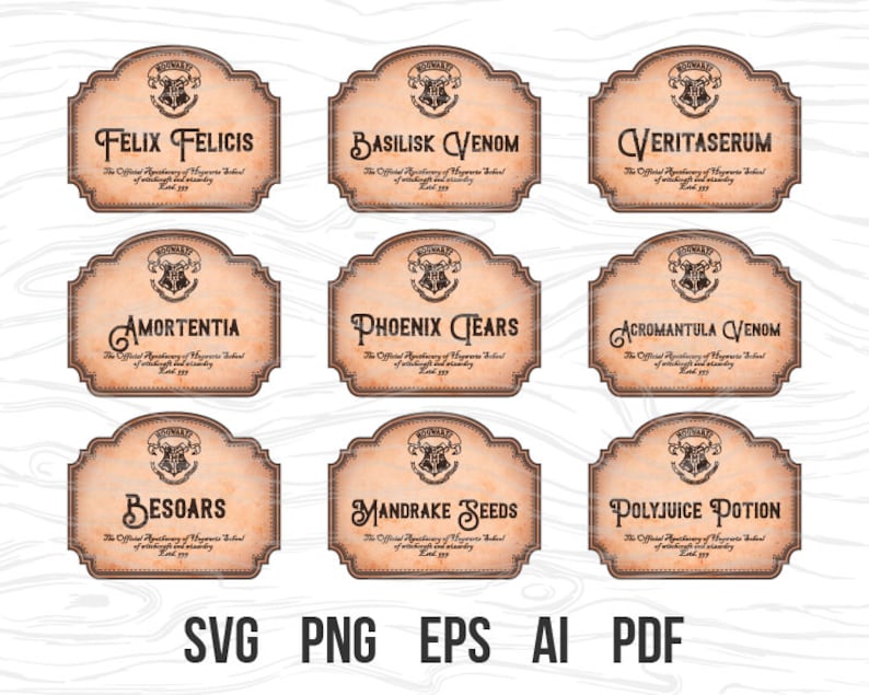 Download Potion labels svg Harry Potter potion magic potion labels ...