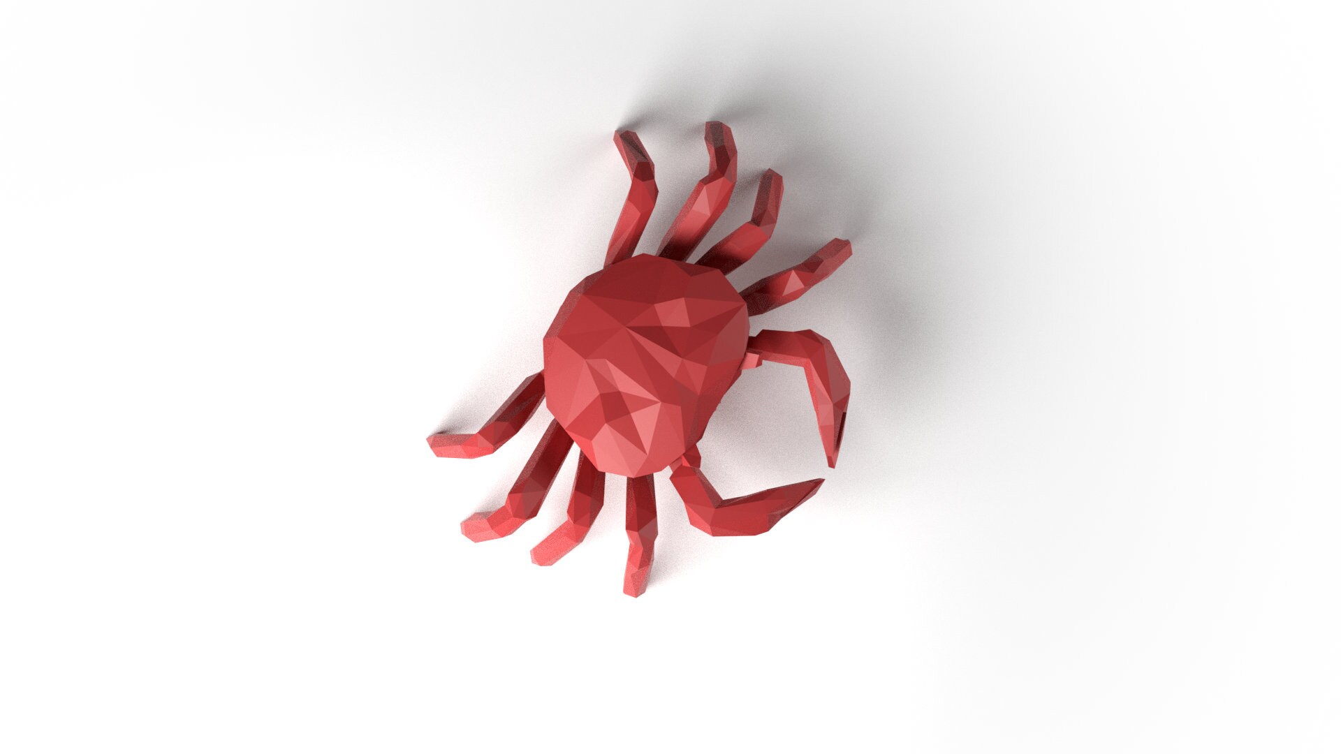 Crab Low Polygonal 3D Model Digital Figure STL File for 3D Print ...