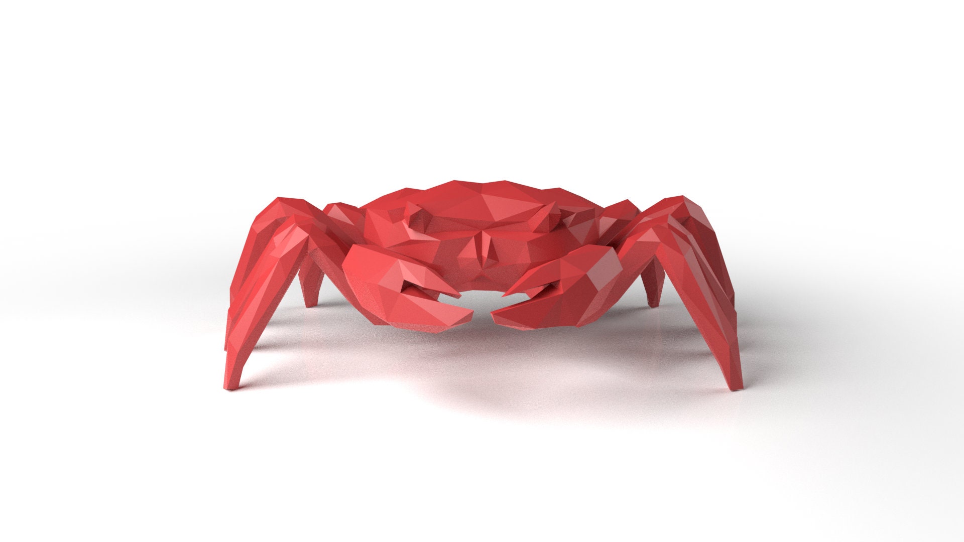 Crab Low Polygonal 3D Model Digital Figure STL File for 3D Print ...