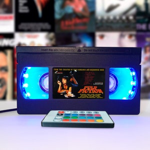 VHS lamp, Retro VHS tapes, Horror movie, Movie poster, Musical comedy, Bestseller, 80s, 90s, Christmas, Halloween, Great gift, Movie print