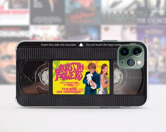 Retro VHS tape iPhone case 15 14 13 12 11 Pro Max 8 Plus, Halloween Google pixel case, Horror movie poster Samsung case S23 S20 S10