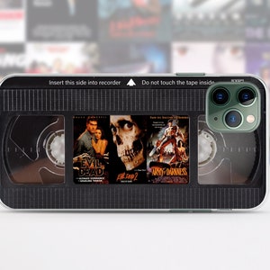 VHS tapes iPhone case 15 14 13 12 11 Pro Max 8 Plus, Halloween Google pixel case, Horror movie poster Samsung case S23 S20 S10