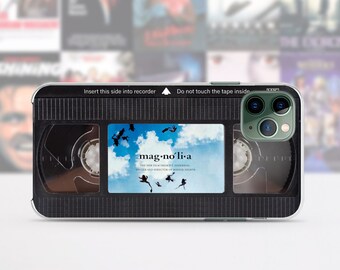 Retro VHS tape iPhone case 15 14 13 12 11 Pro Max 8 Plus, Halloween Google pixel case, Horror movie poster Samsung case S23 S20 S10