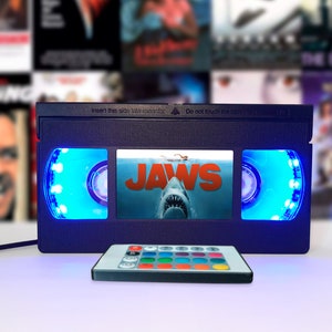 VHS lamp, Retro VHS tapes, Horror movie, Movie poster, Musical comedy, Bestseller, 80s, 90s, Christmas, Halloween, Great gift, Movie print