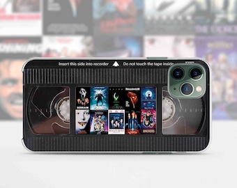 Movie poster iPhone case,  Retro VHS tapes Google pixel case, Custom Samsung case, Personalization phone case, Horror movie print