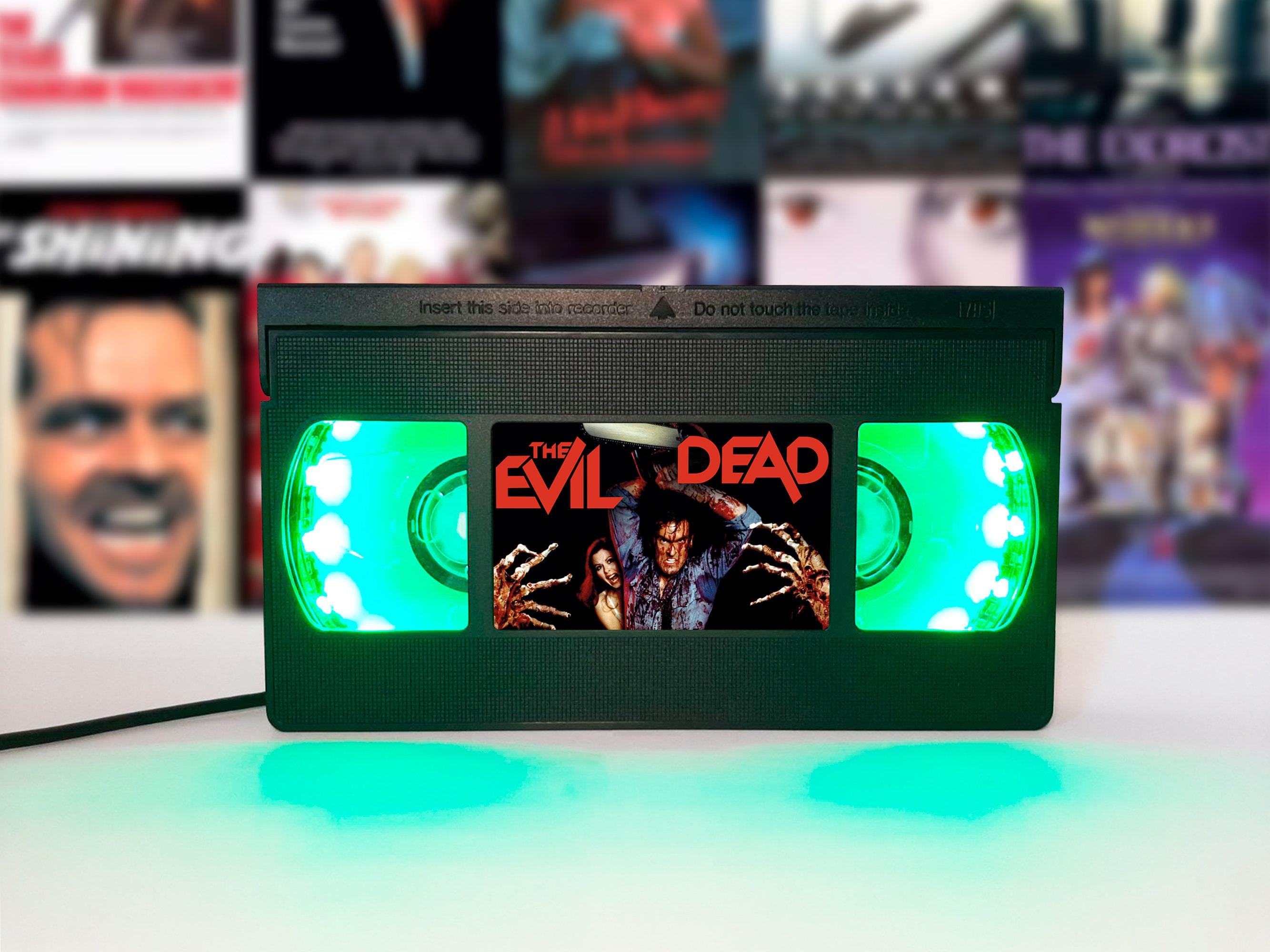 VHS Lamp Retro VHS Tapes Horror Movie Movie Poster Table Etsy