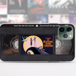 Retro VHS tape iPhone case 15 14 13 12 11 Pro Max 8 Plus, Halloween Google pixel case, Horror movie Samsung case S23, Christmas phone case