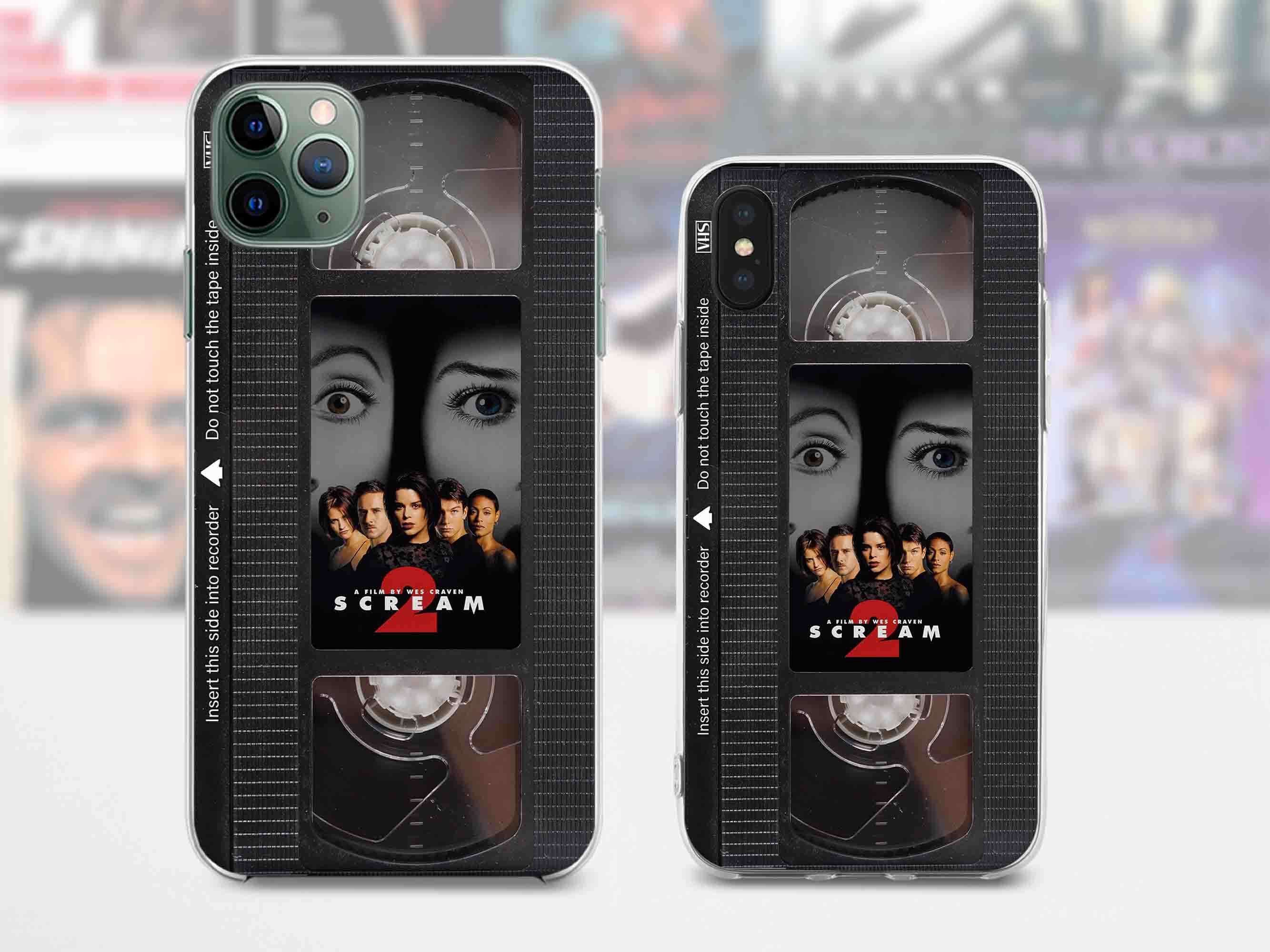 Case Scream Retro VHS Tape iPhone Case 15 14 13 12 11 Pro Max 8 Plus, Halloween ...