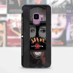 Retro VHS tape iPhone case 15 14 13 12 11 Pro Max 8 Plus, Halloween Google pixel case, Scream Horror movie poster Samsung case S23 S20 S10