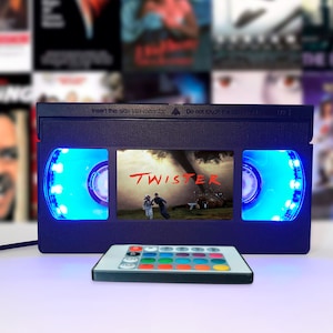 VHS lamp,Twister Retro VHS tapes, Horror movie, Movie poster print, Science fiction, Bestseller, 80s, 90s, Christmas, Halloween, Great gift