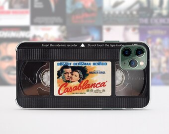 Retro VHS tape iPhone case 15 14 13 12 11 Pro Max 8 Plus, Halloween Google pixel case, Horror movie poster Samsung case S23 S20 S10