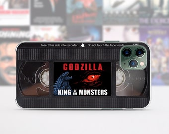 Funda retro con cinta VHS para iPhone 15, 14, 13, 12, 11 Pro Max y 8 Plus, funda de Halloween para Google Pixel, funda con póster de película de terror para Samsung S23, S20 y S10