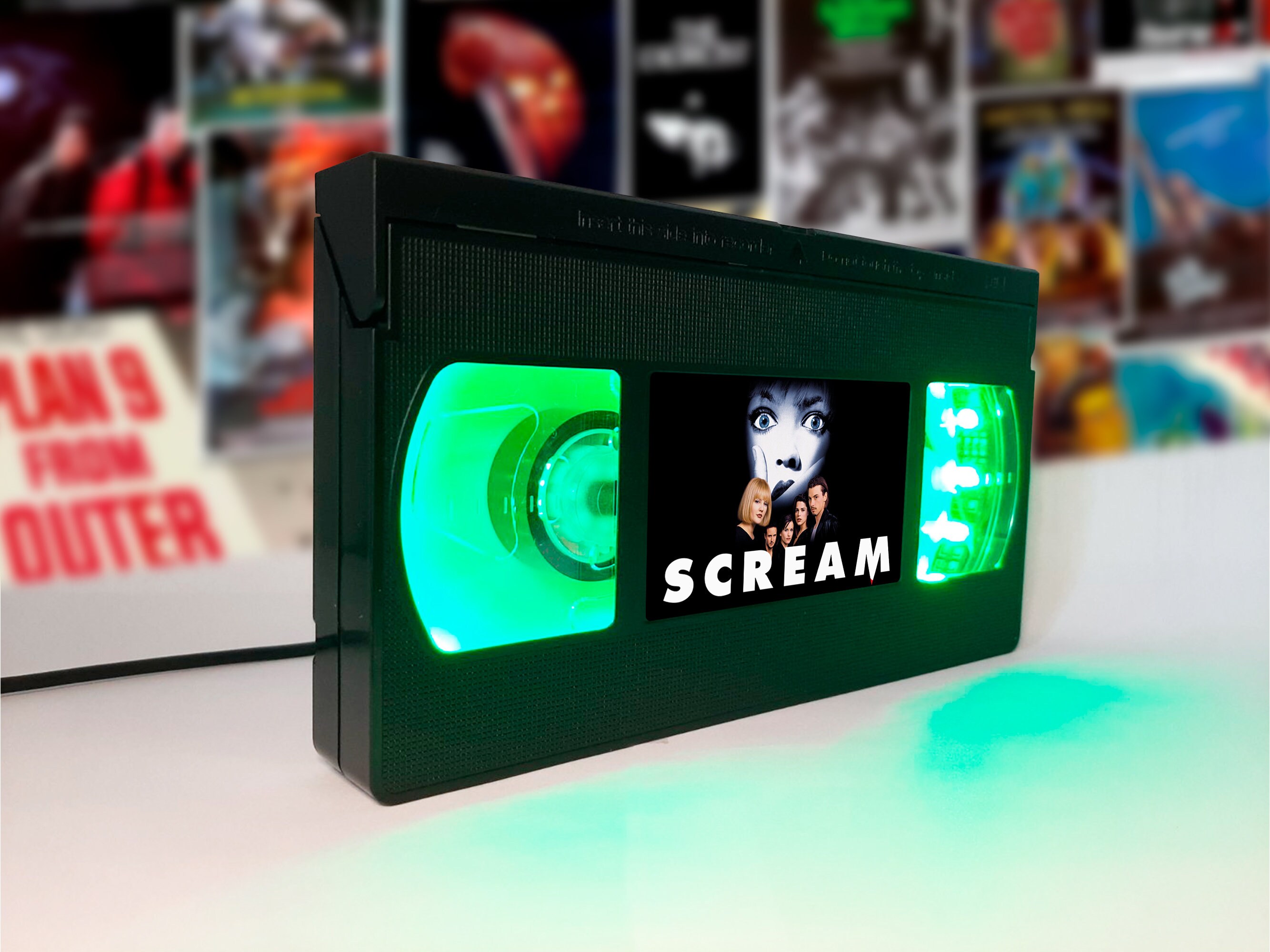 VHS Lamp Retro VHS Tapes Horror Movie Movie Poster Science Etsy