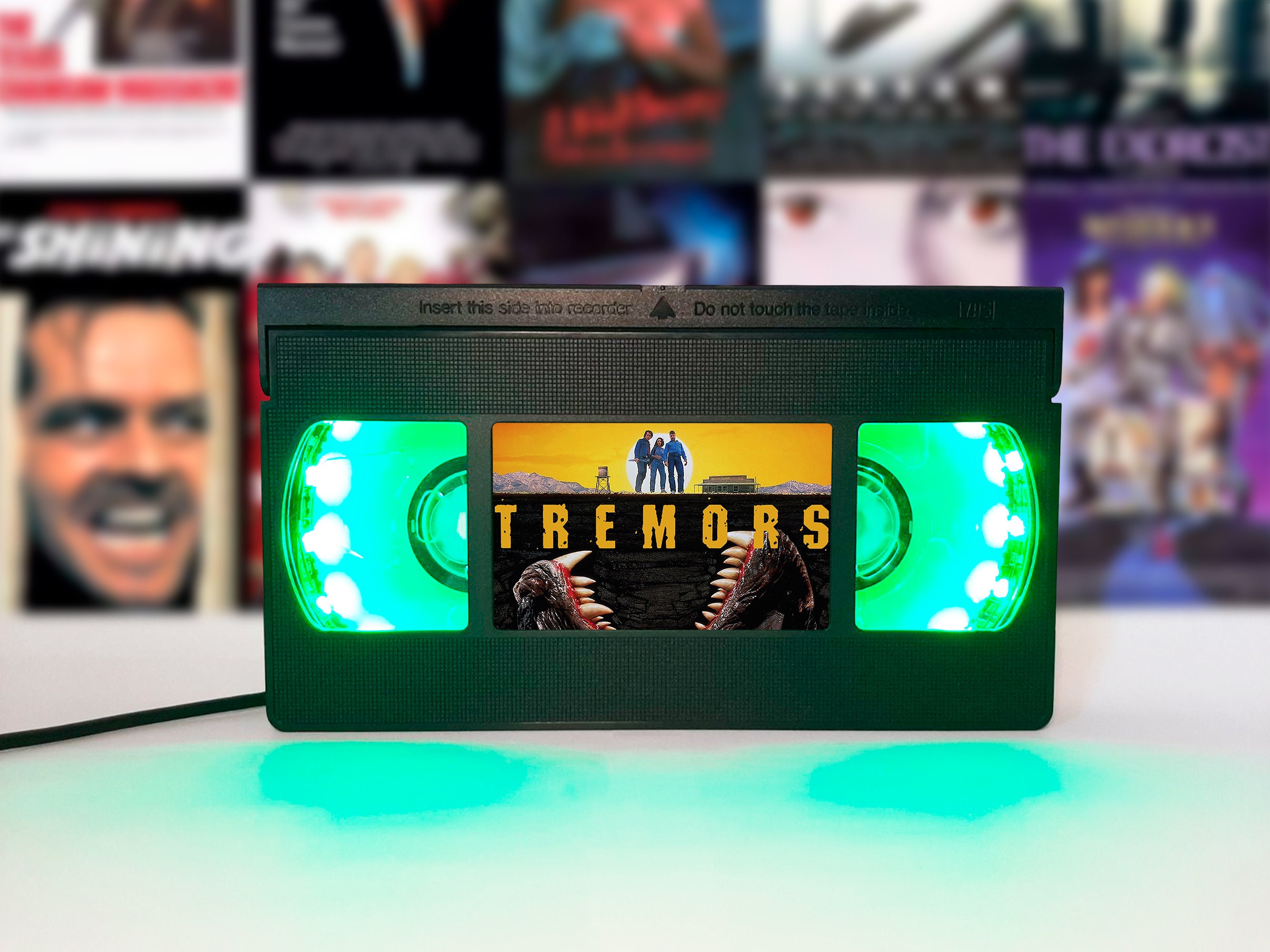 VHS Lamp Tremors Retro VHS Tapes Horror Movie Movie Poster Etsy