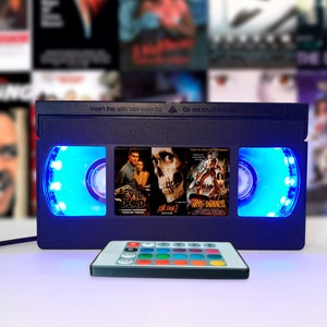 VHS lamp, Retro VHS tapes, Horror movie, Movie poster print, Bestseller, 80s, 90s, Christmas, Halloween, Blockbuster, Gift for baby