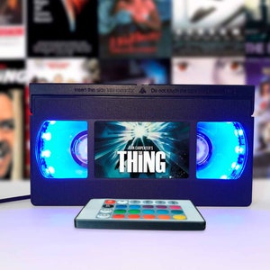 VHS lamp, Retro VHS tapes, Horror movie, Movie poster, Science fiction, Bestseller, 80s, 90s, Christmas, Halloween, Great gift, Movie print