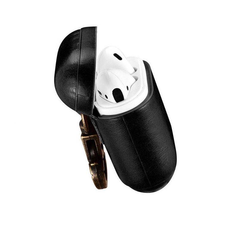 Cute AirPods Vintage Leather case AirPod Keychain case Moon Retro VHS iPhone case