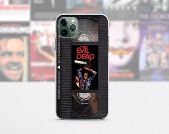 Horror movie iPhone case 15 14 13 12 11 Pro Max 8 Plus, Halloween Google pixel case, VHS tape Samsung case S23 S20 S10