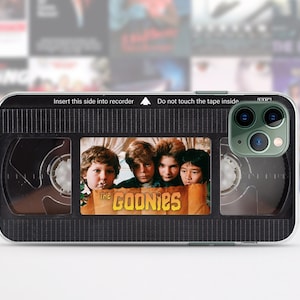 Retro VHS tape iPhone case 15 14 13 12 11 Pro Max 8 Plus, Halloween Google pixel case, The goonies Samsung case S23 S20 S10