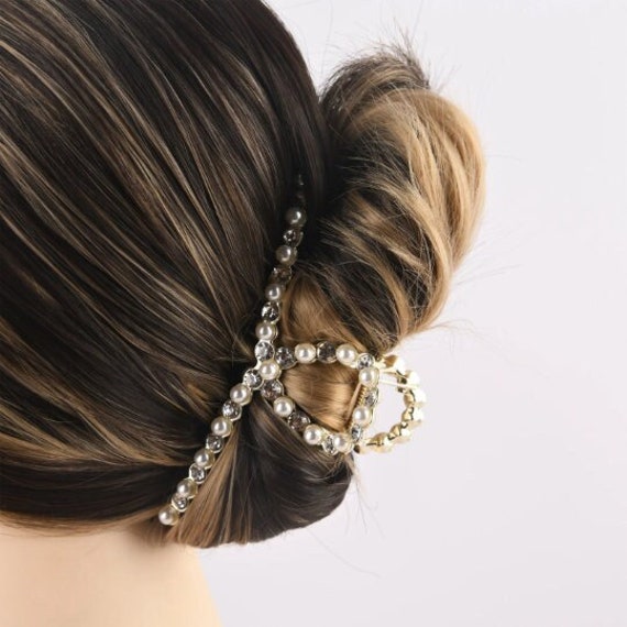 Pearl Bow Hair Clip Hair Clip Fashion Back Of The Head New Hair Clip  Women's Clip Hair Accessories Wholesale