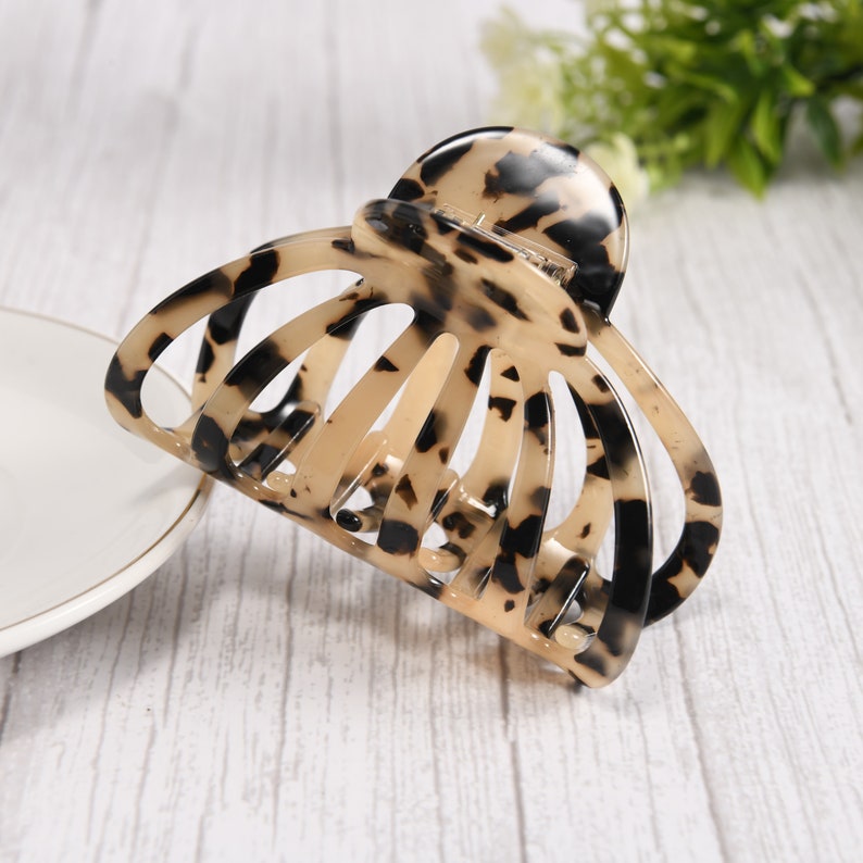 Tortoise Claw French Hair Claw ClipLarge Hair ClawPonytail Etsy