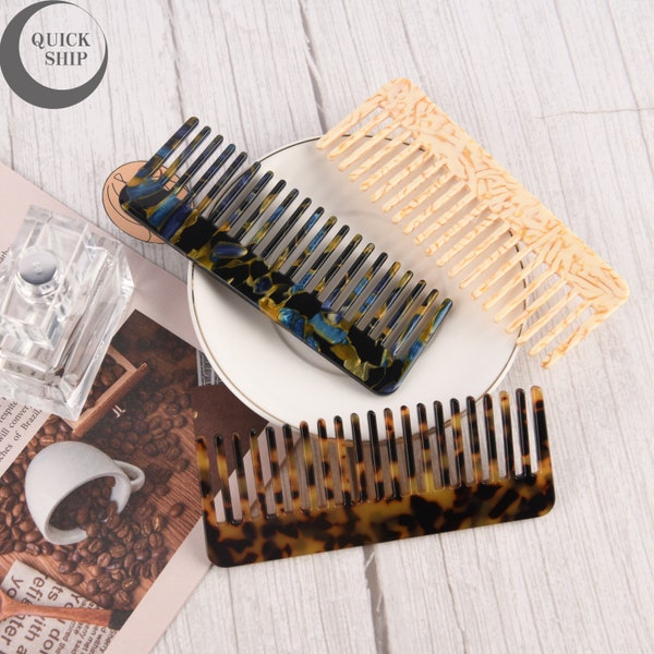 Colorful Hair Comb, Cellulose Acetate Comb, Tortoise Shell Hair Comb, Hair Accessories, Birthday Gift, Bridesmaid Gift,Mother's Day Gift