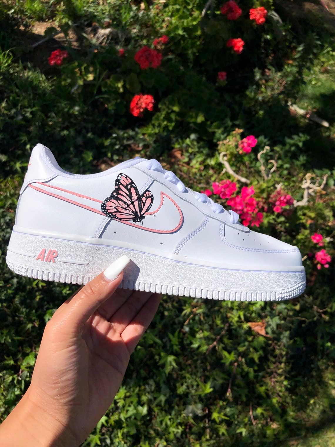 custom shoes butterfly