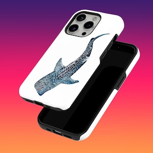 Rugged Whale Shark Phone Case Marine Life Phone Cover for iPhone 16, 15, 14, 13, 12, Google Pixel 9, 9 Pro, 7A, 6A, Samsung Galaxy S24, S23