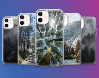Conifer Telefoonhoesje Woodsy iPhone Cover voor iPhone 15, 14 Pro, 13, 12 Mini, 11, 8, X, Samsung S24 Ultra, S23 Fe, A15, Pixel 8A, 7A, 6