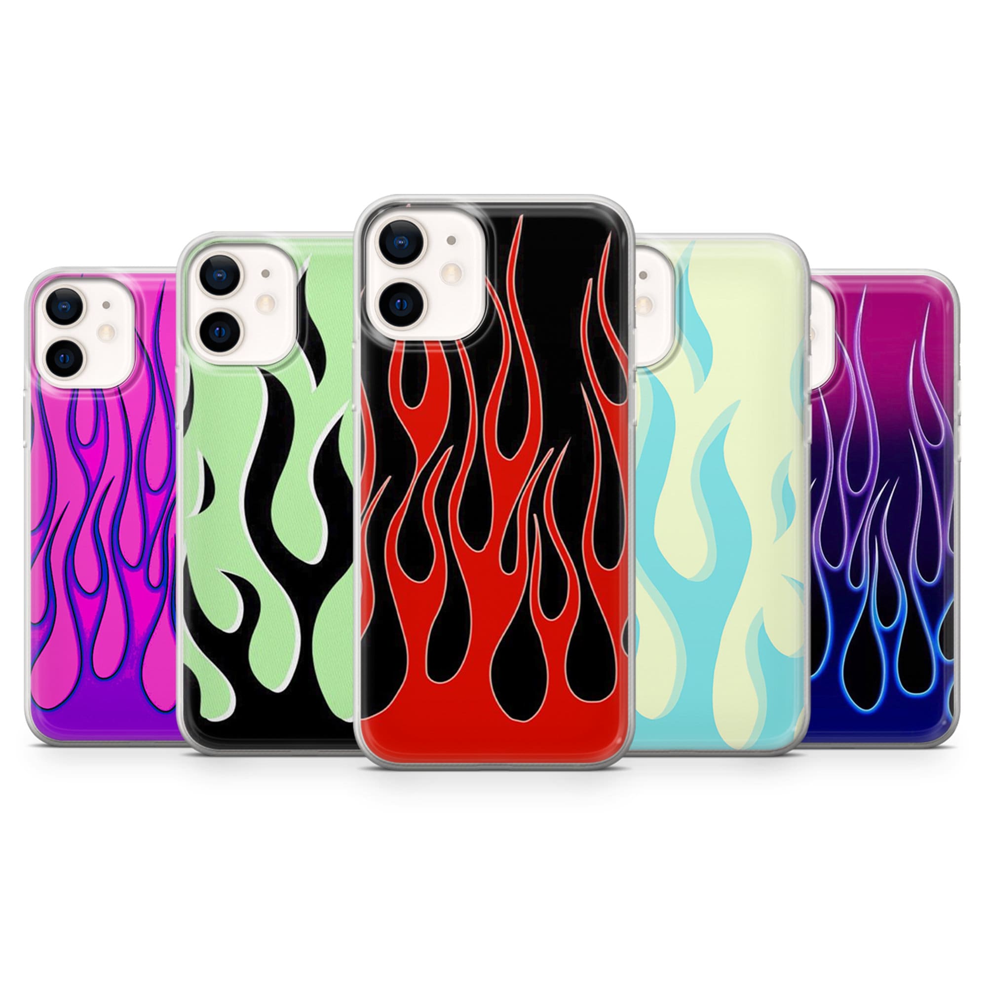 Flame Phone Case Red Flame Phone Case Fire Phone Cover for iPhone