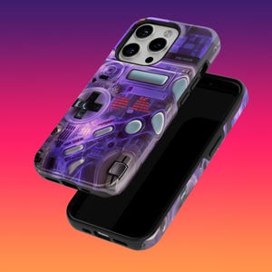 Rugged Retro Gaming Console Phone Case Game Boy Phone Cover for iPhone 16, 15, 14, 13, 12, Google Pixel 9, 9 Pro, Samsung Galaxy S24, S23