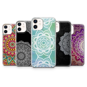 Mandala Design Phone Case Boho Decor Phone Cover for iPhone 17, 16, 15 Pro Max, 14 Pro, 13 Mini, 11, 8, 7, Samsung S25, A15, Pixel 10, 9, 8